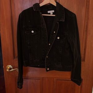 Topshop Charcoal Denim Jacket